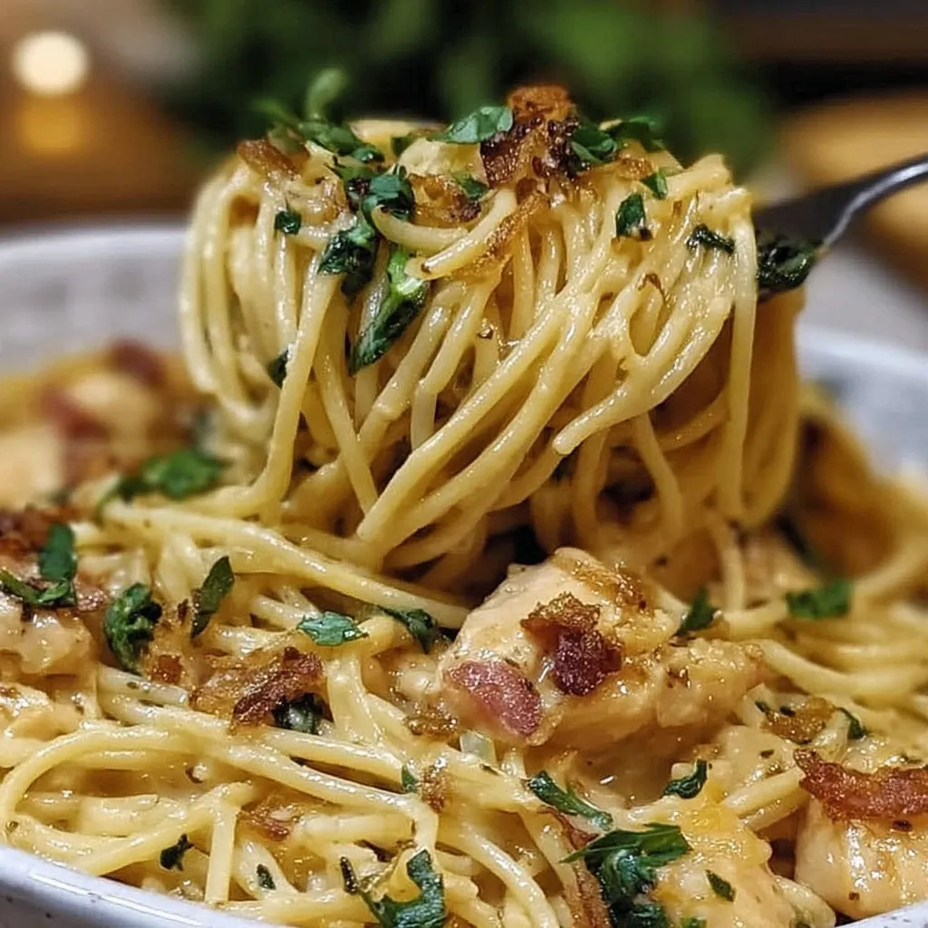 A bowl of spaghetti with meat and vegetables.