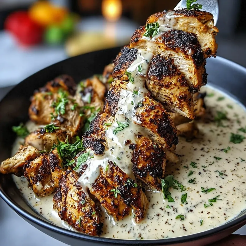 A bowl of food with a spoon in it.