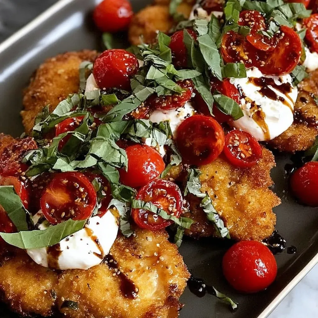 A plate of food with tomatoes and cheese.