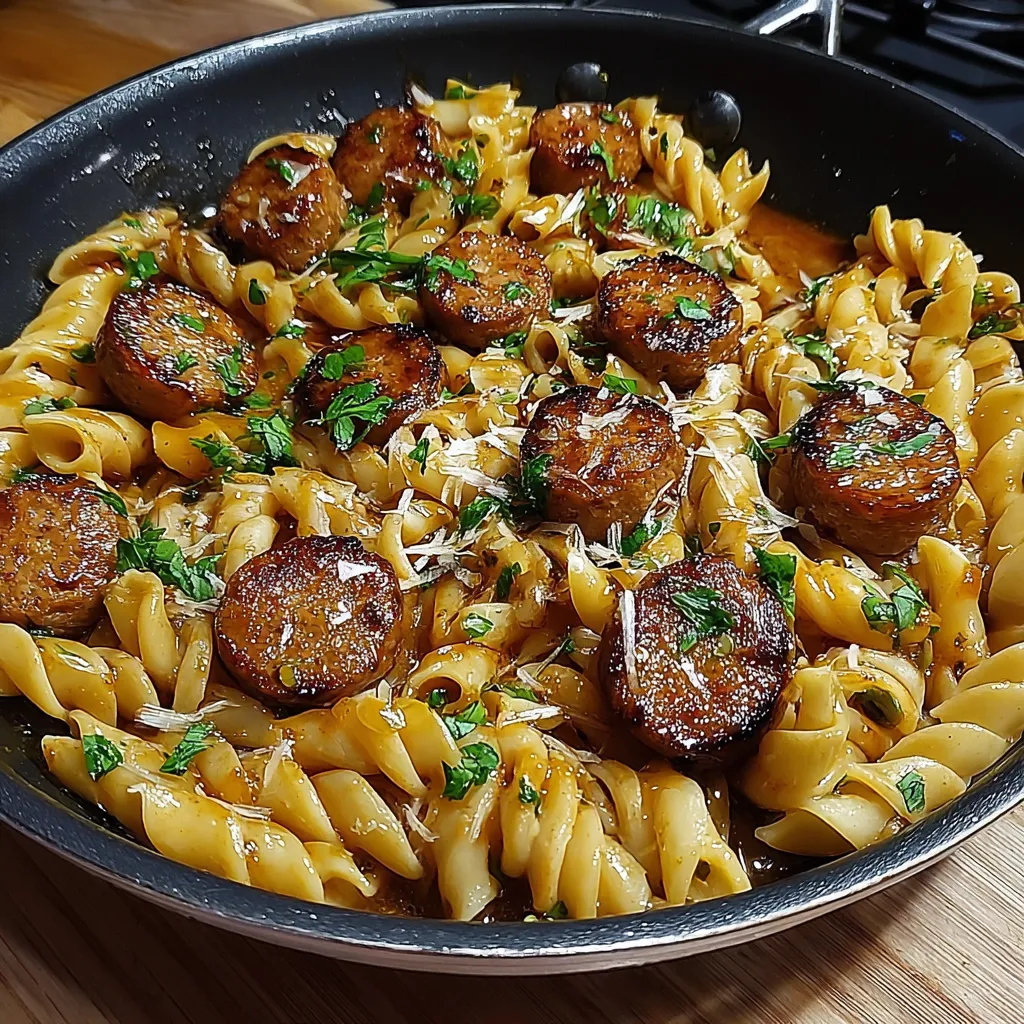 A plate of pasta with meatballs and cheese.