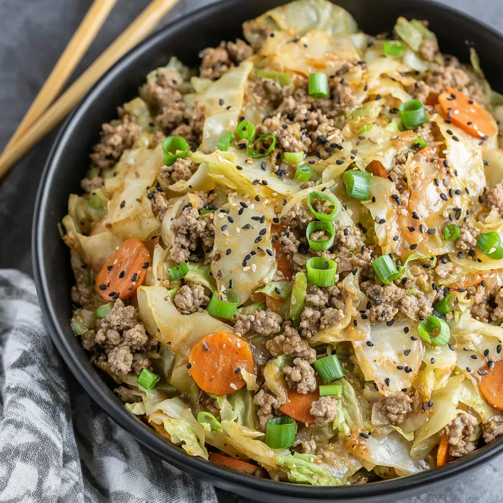 A bowl of meat and vegetables.