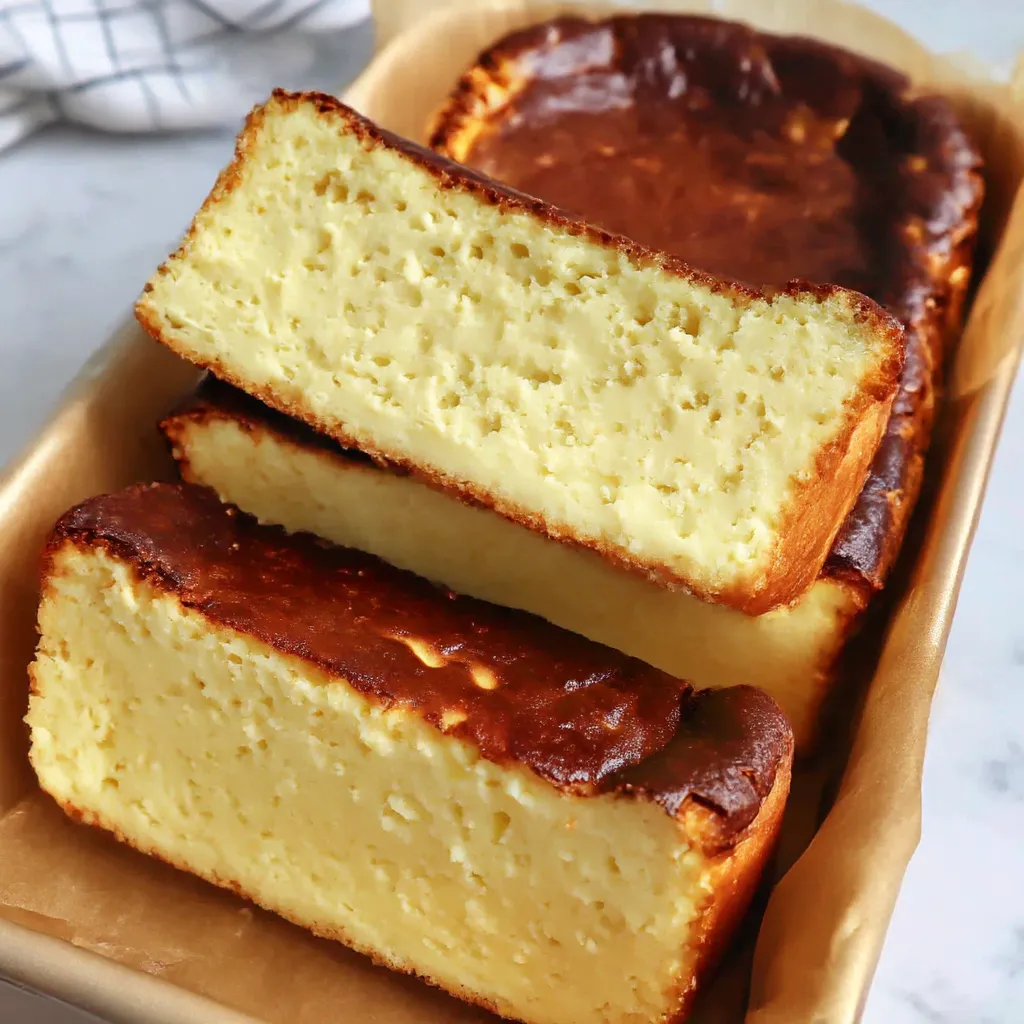 Two slices of cake on a plate.