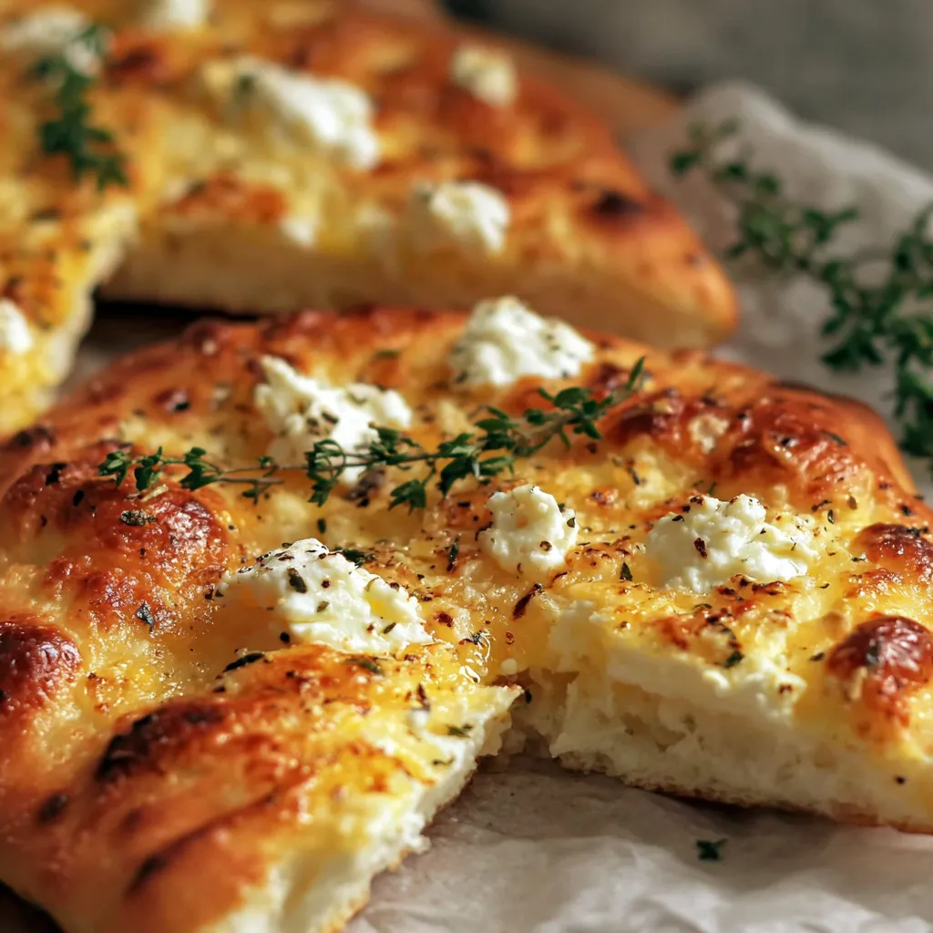 A slice of pizza with white cheese on top.