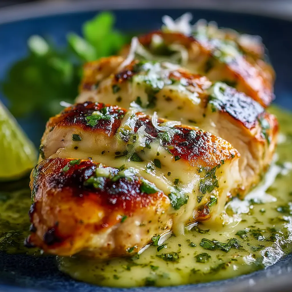 A plate of chicken with sauce.