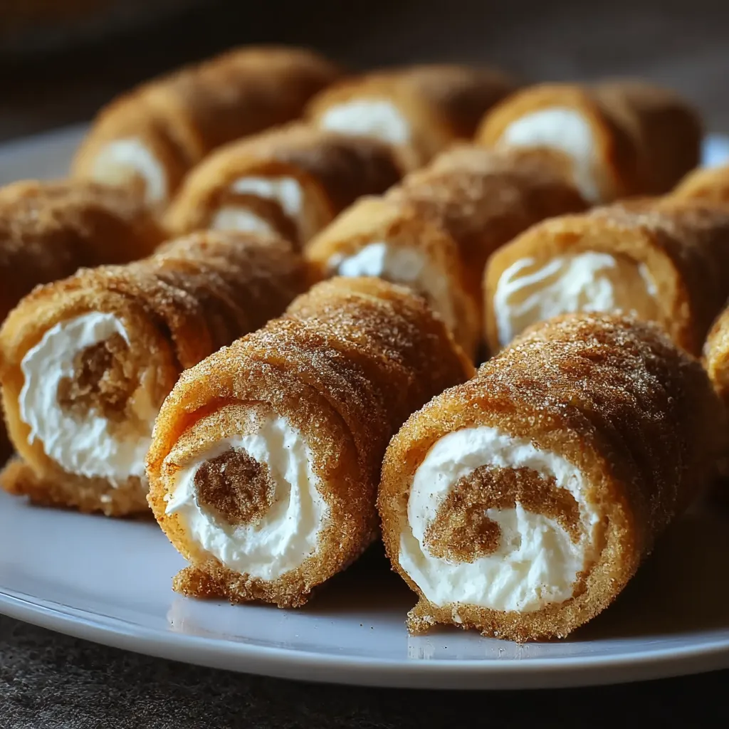 A plate of food with a cream filling.