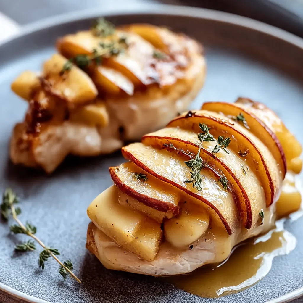 A plate of food with a slice of apple on it.
