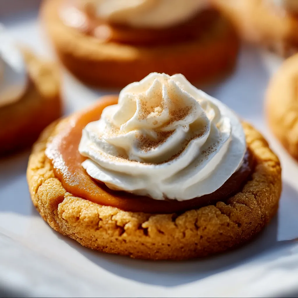A cookie with a dollop of whipped cream on top.