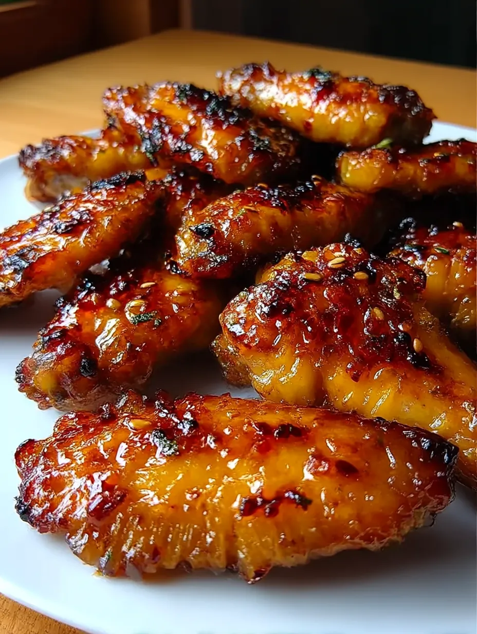 A plate of cooked chicken wings.