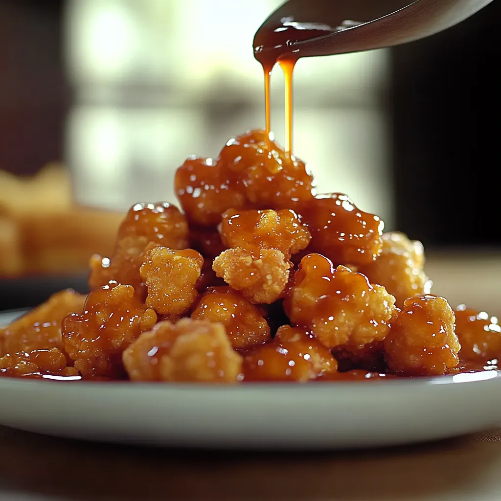 A plate of food with sauce drizzled over it.