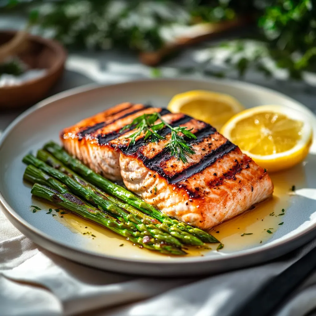 A plate of fish with lemon wedges on the side.