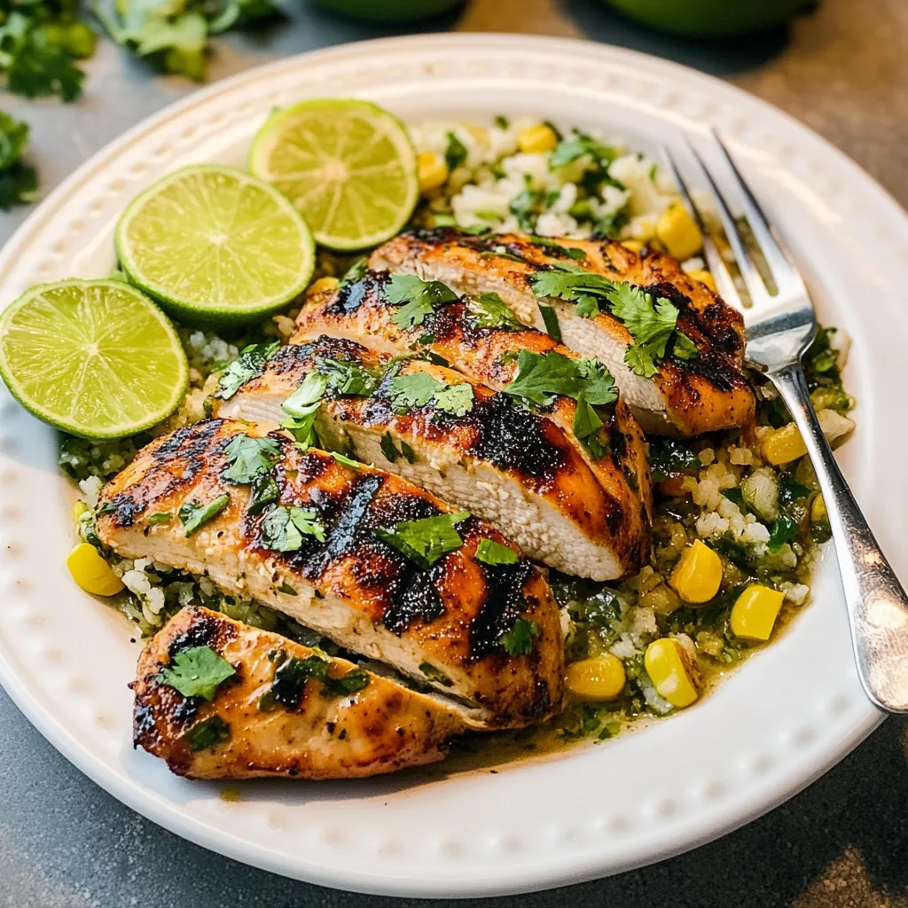 A plate of food with chicken and rice.