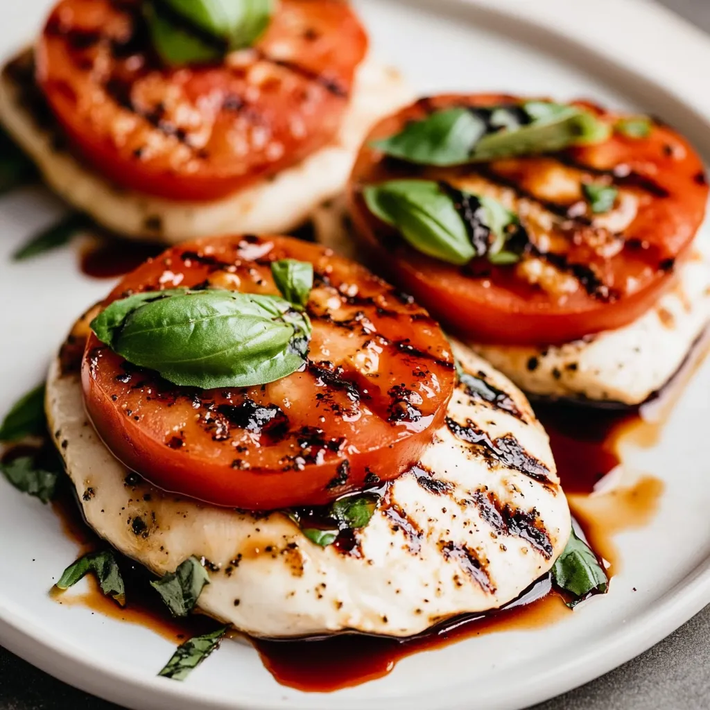 A plate of food with tomatoes and basil.