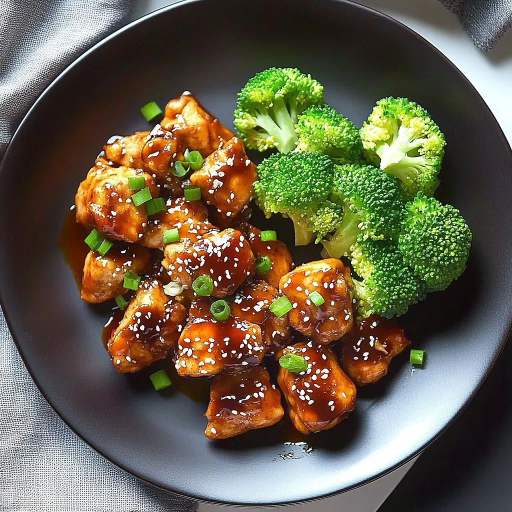 A plate of chicken and broccoli.