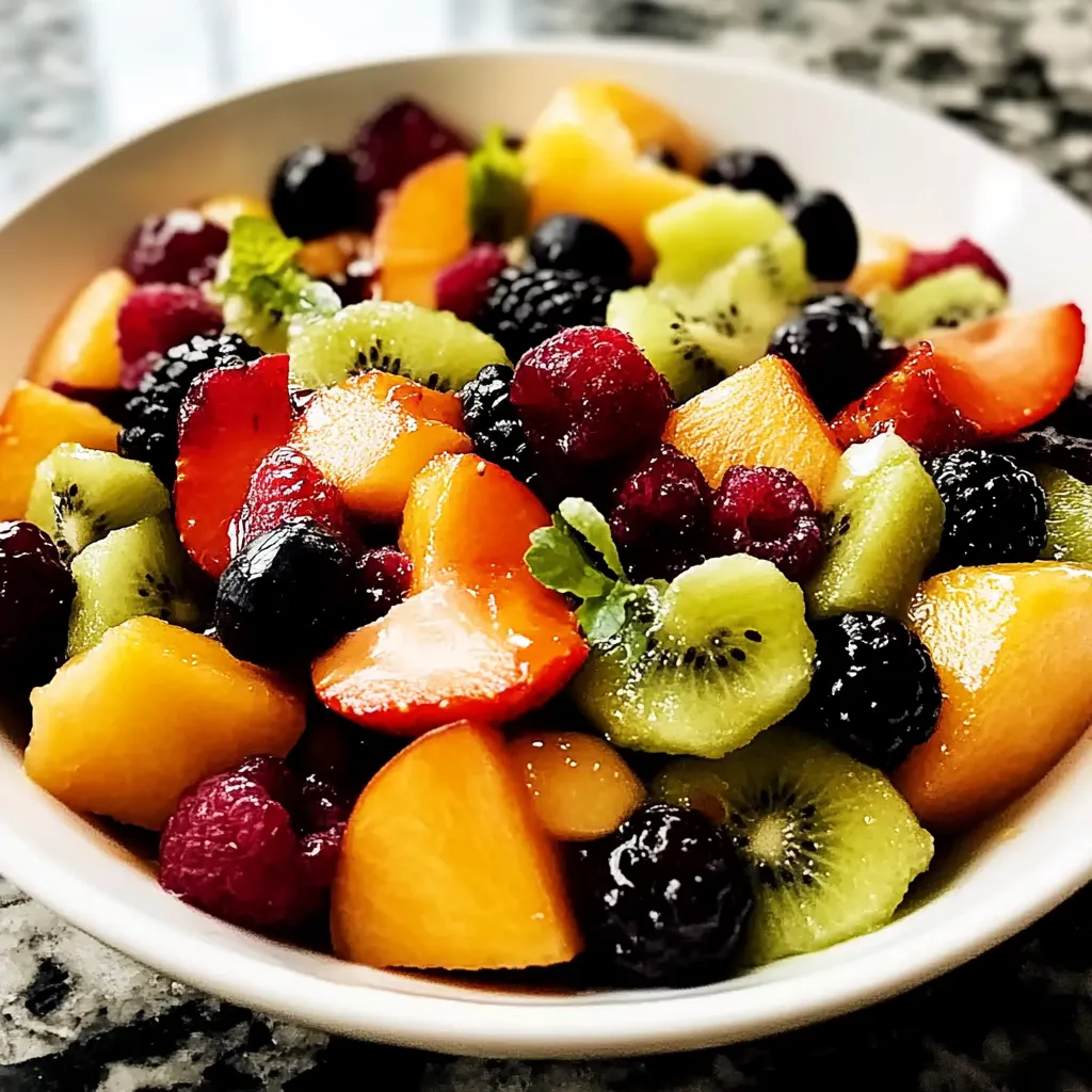A bowl of fruit with kiwi, strawberries, and blueberries.