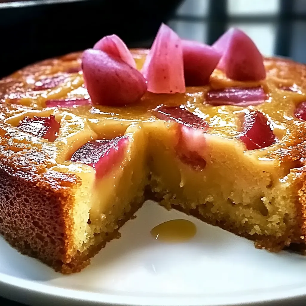 A slice of cake with fruit on top.