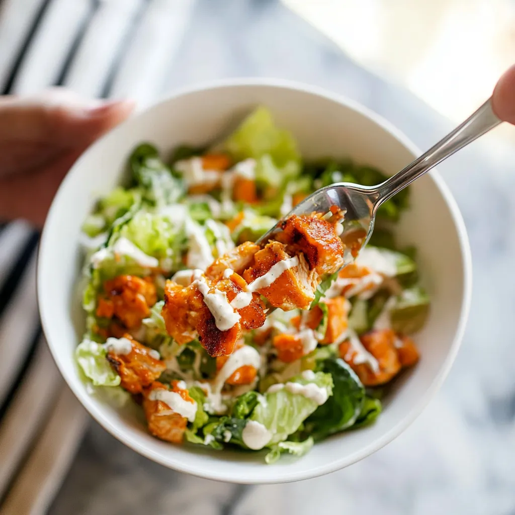 A person holding a bowl of salad.
