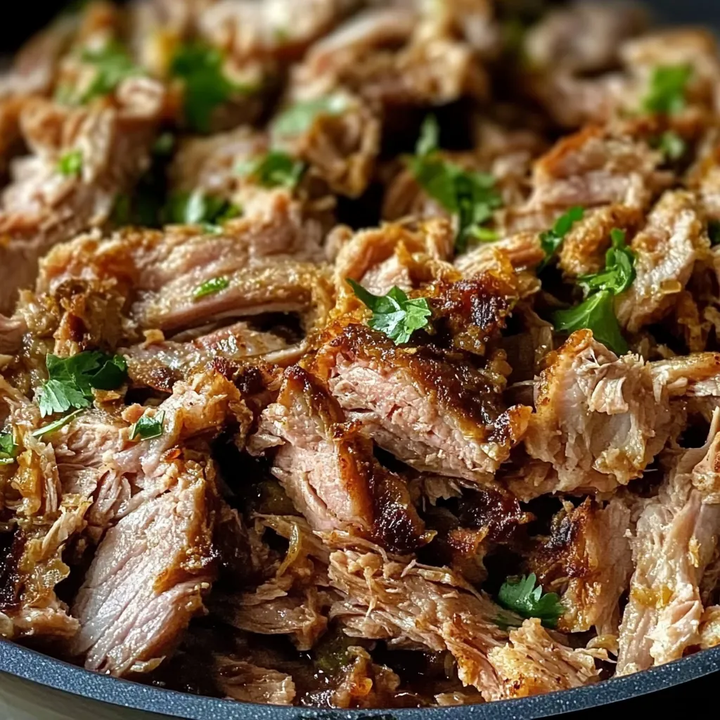 A pan of meat with green onions.