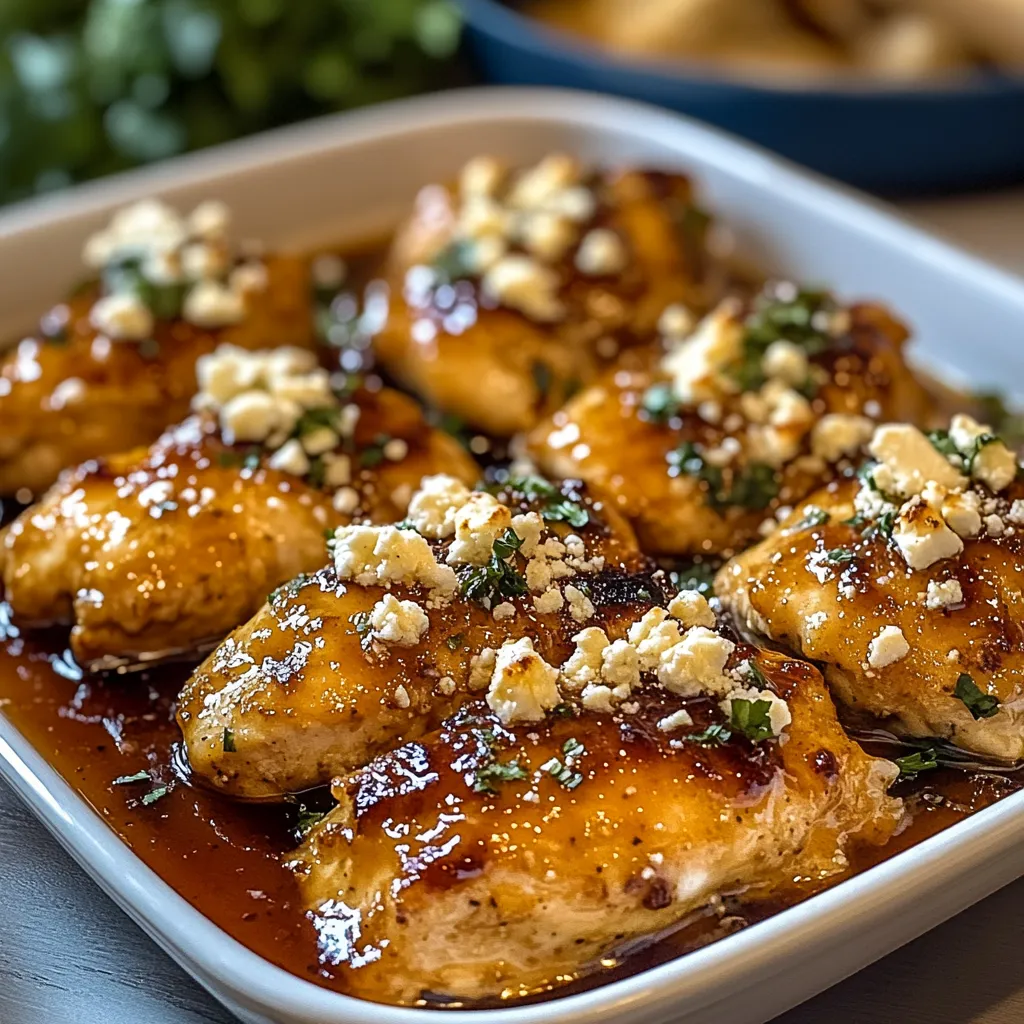 A bowl of chicken with blue cheese.