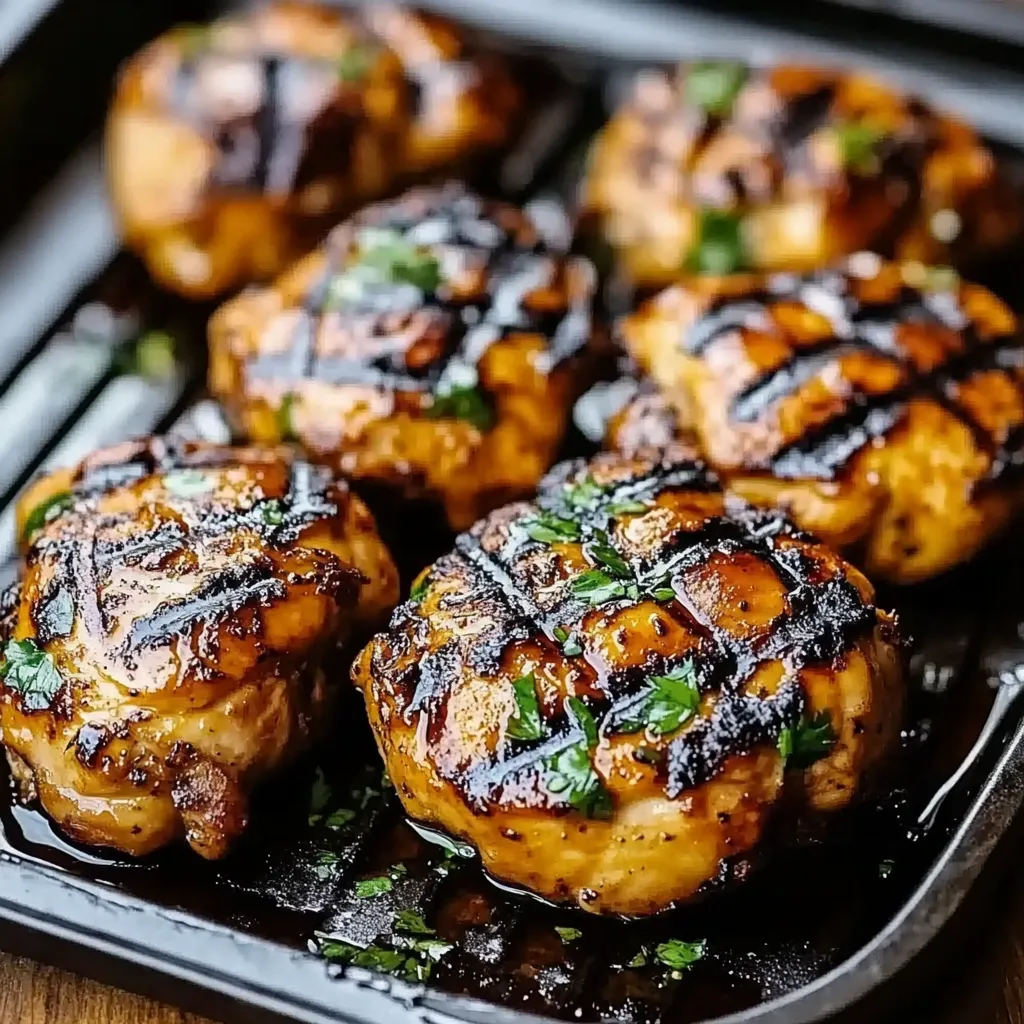 A pan of chicken with sauce.
