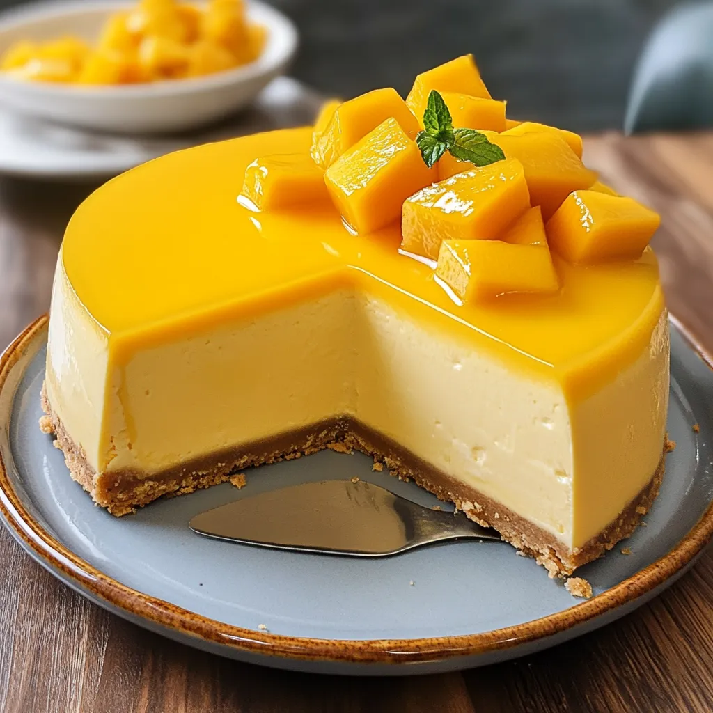 A slice of yellow cake with fruit on top.