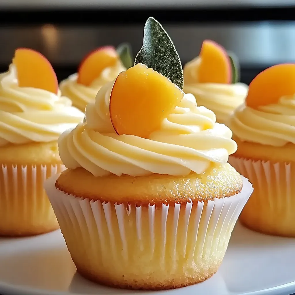 A cupcake with a green leaf on top.