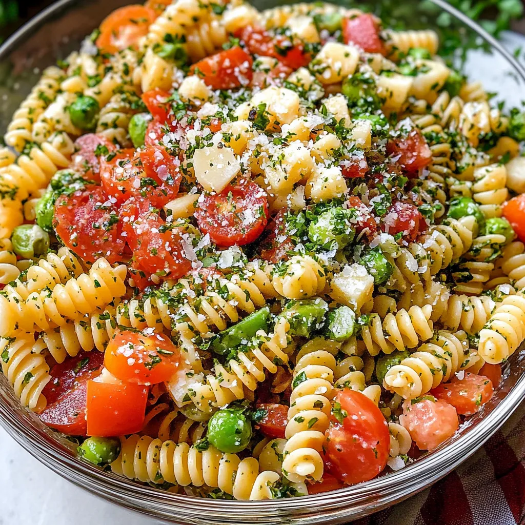A bowl of pasta with tomatoes, broccoli, and cheese.