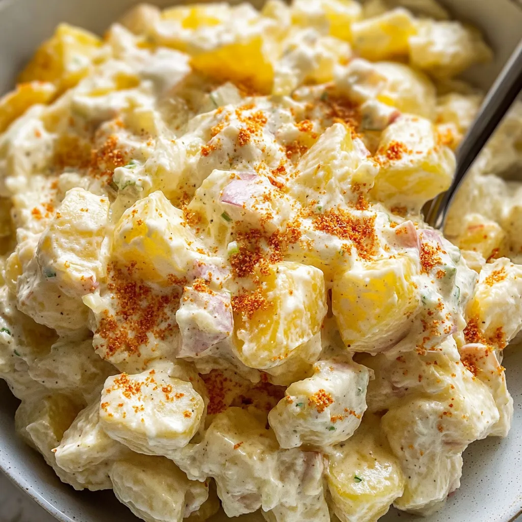 A bowl of food with a fork in it.
