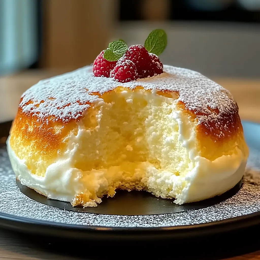 A slice of cake with a raspberry on top.