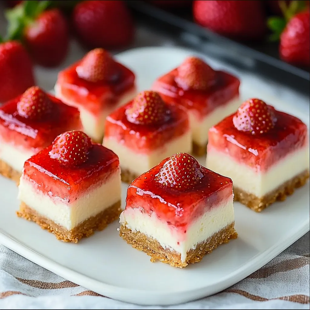 A plate of cake with strawberries on top.