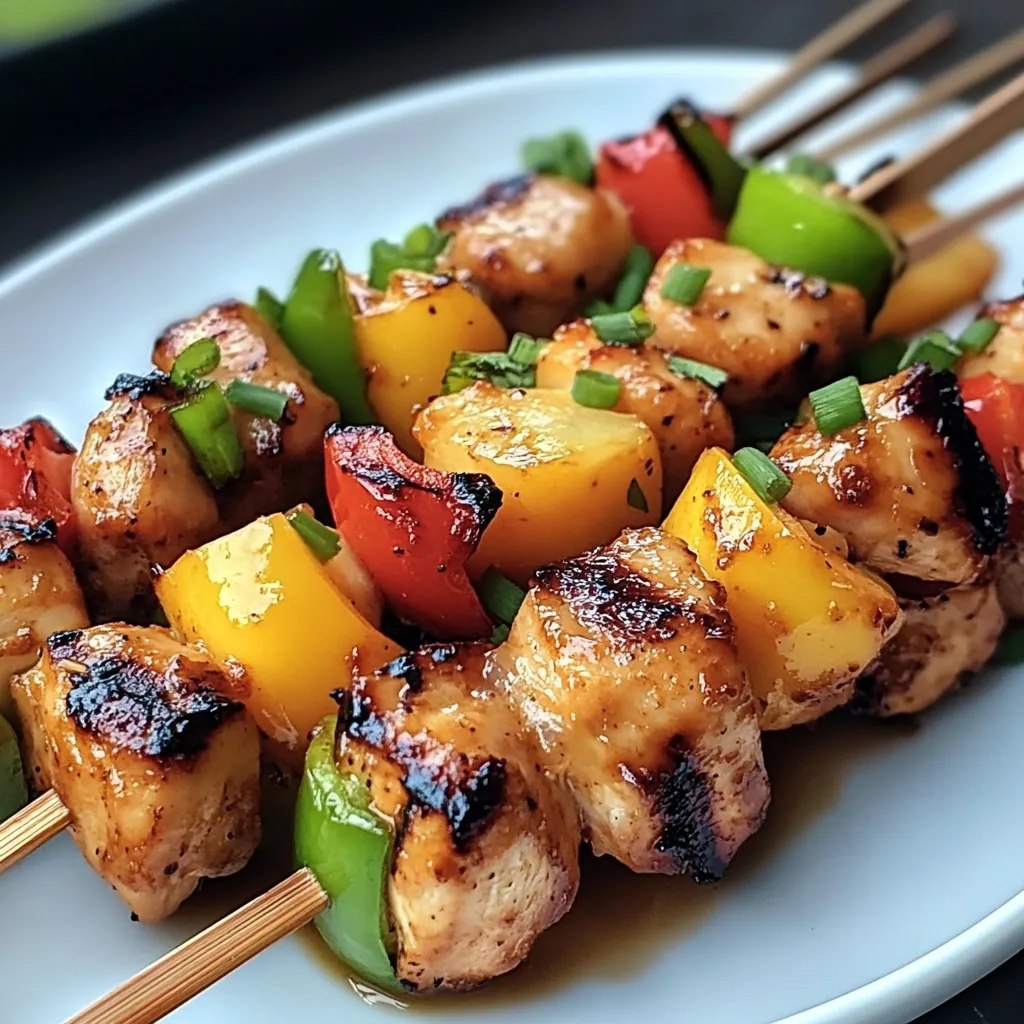 A plate of food with chicken, peppers, and onions.