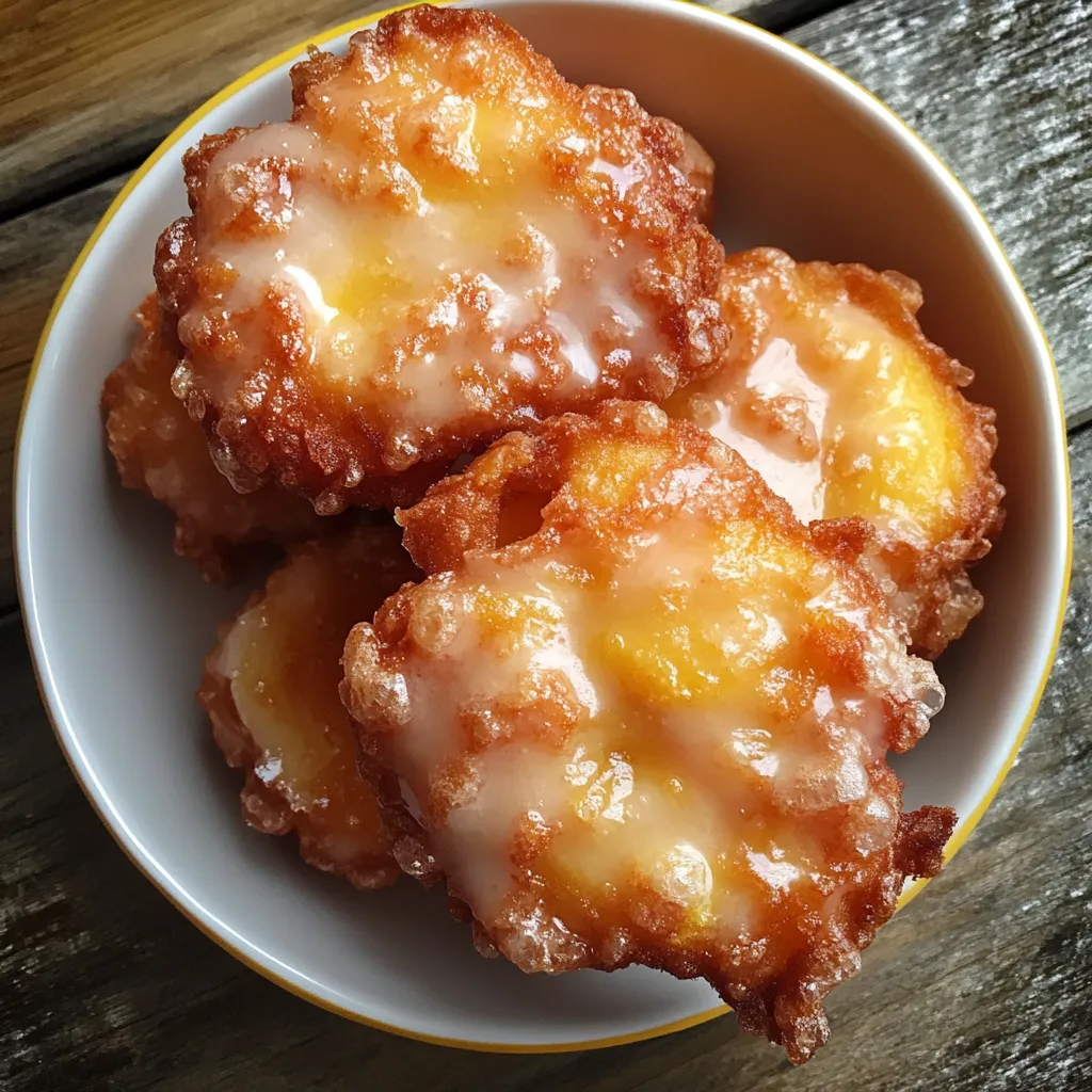 A bowl of doughnuts with glaze.
