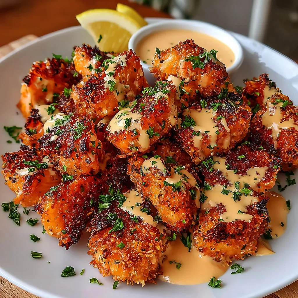 A plate of food with a lemon wedge on it.