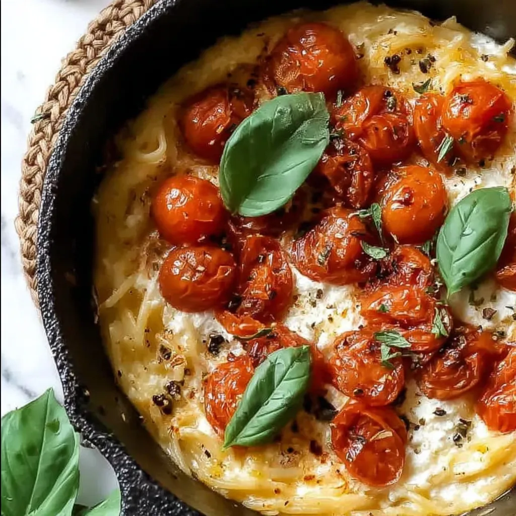 A bowl of food with tomatoes and spinach.