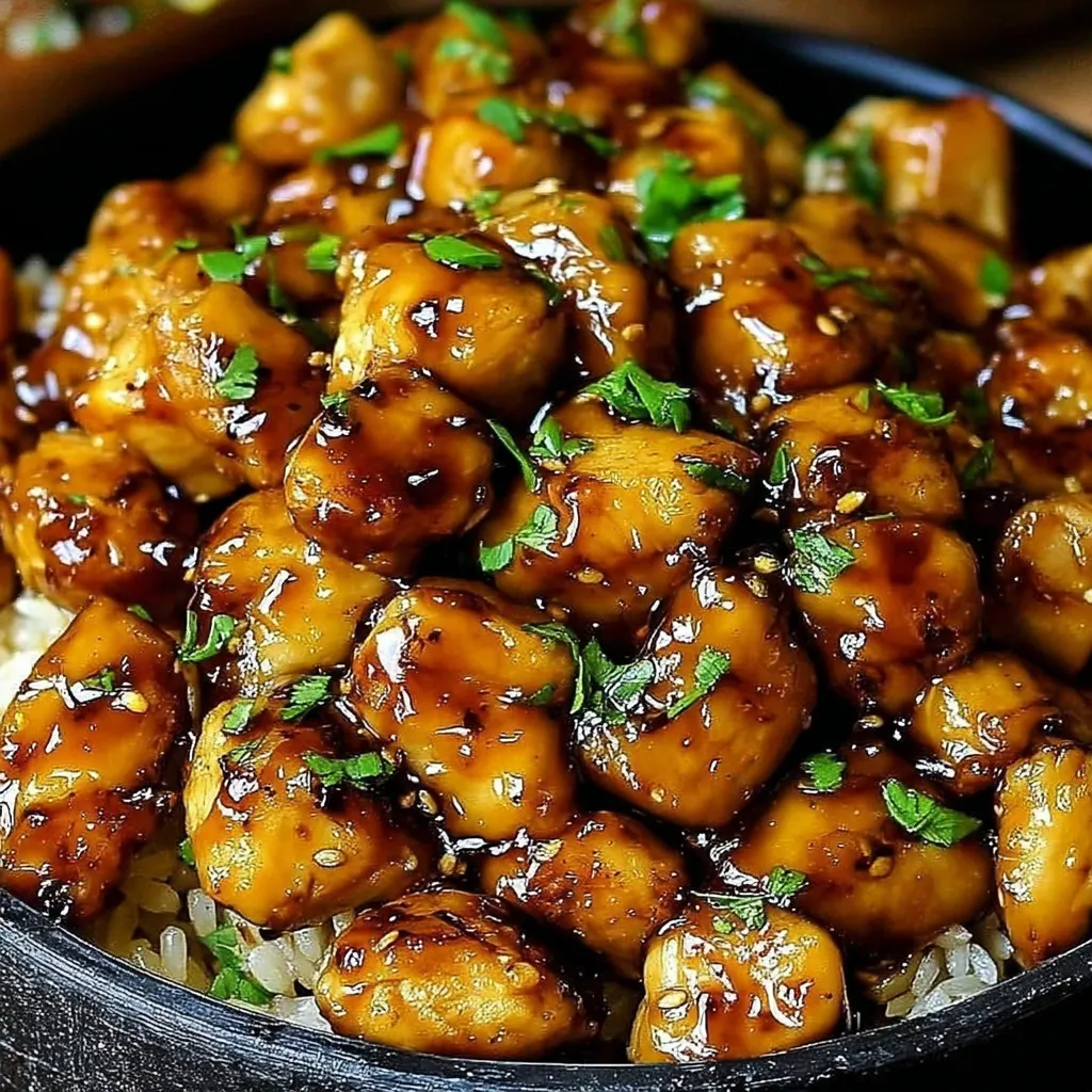 A bowl of chicken and rice.
