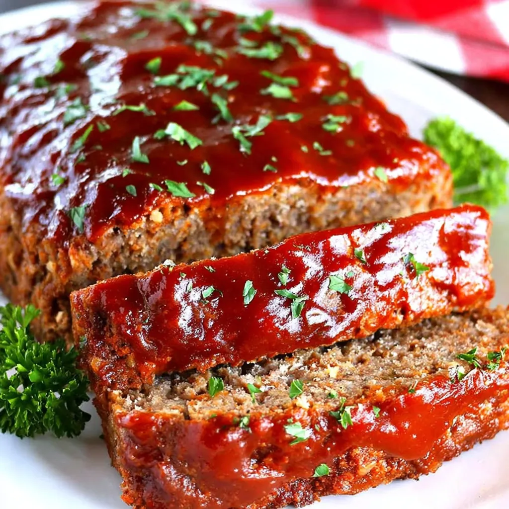 A slice of meat with sauce on it.