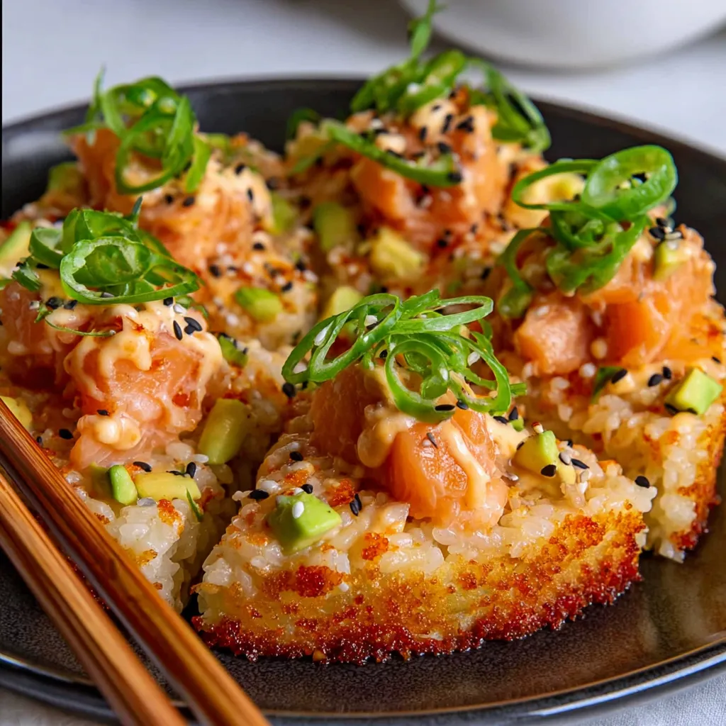 A plate of food with rice and fish on it.
