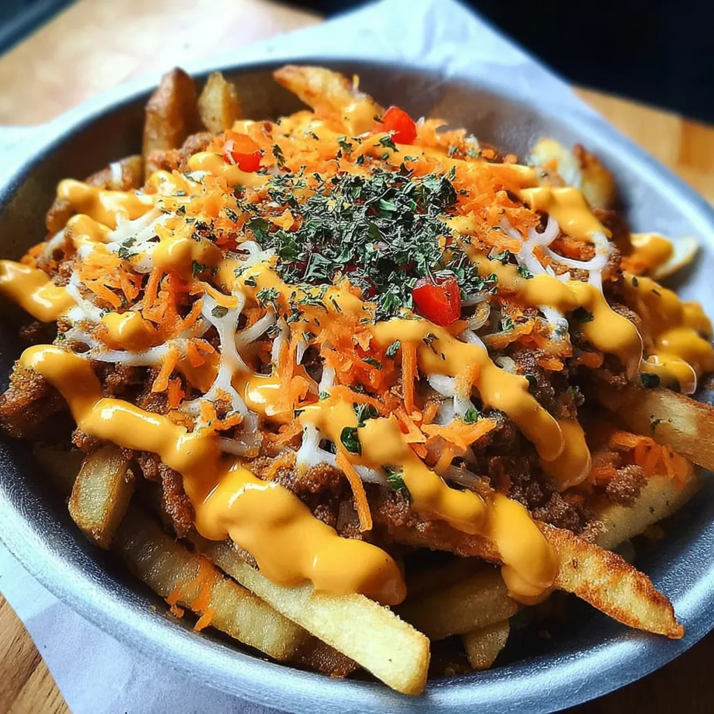 A plate of food with cheese and sauce.