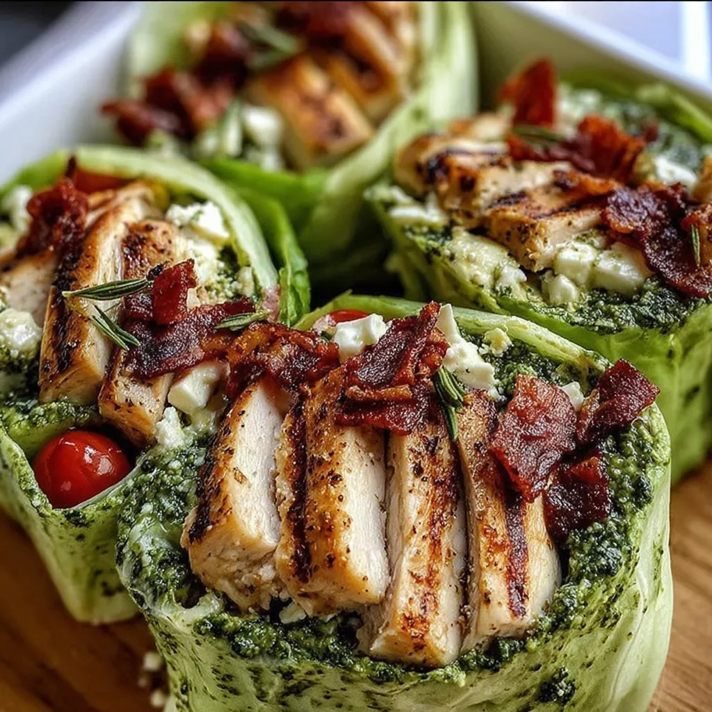 A plate of food with chicken and bacon.