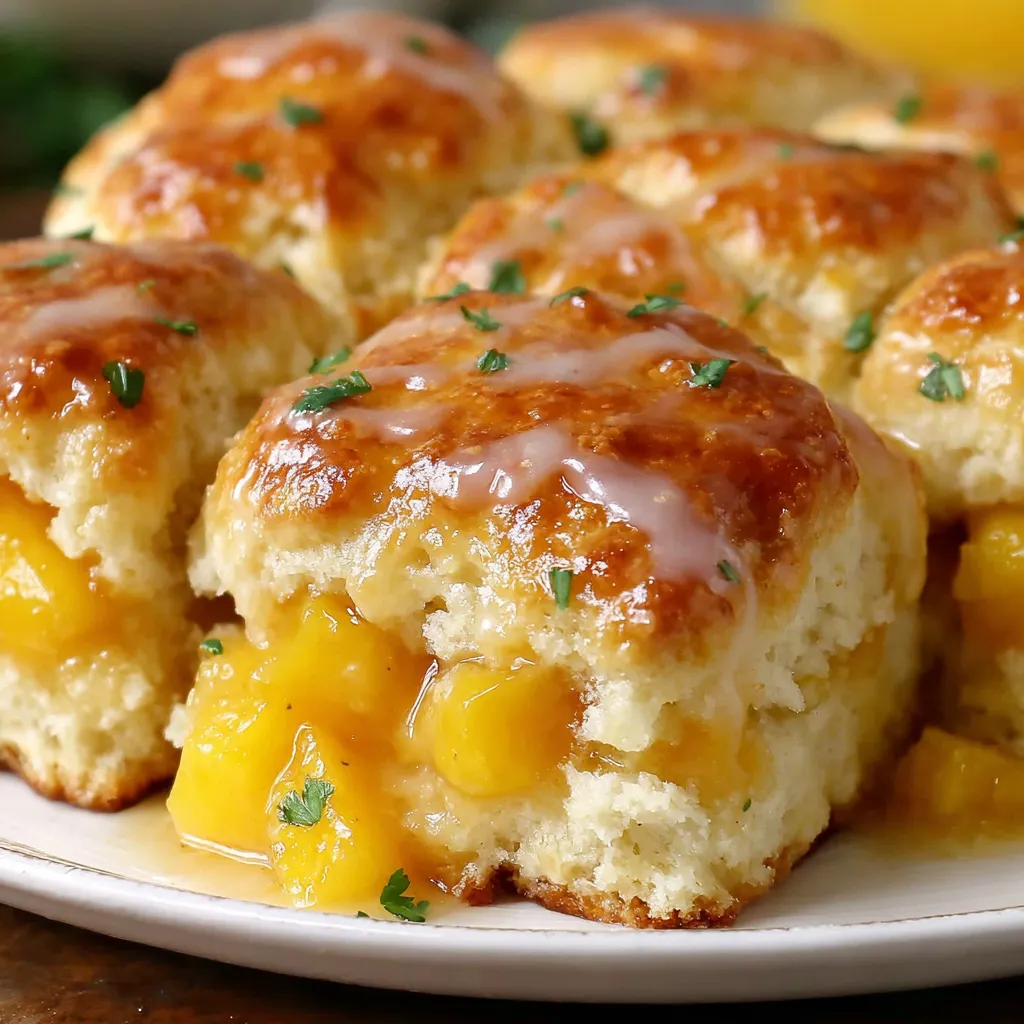 A plate of biscuits with a glaze.