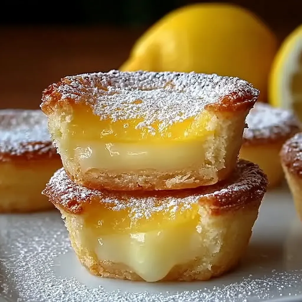 Three small pastries with powdered sugar on a plate.