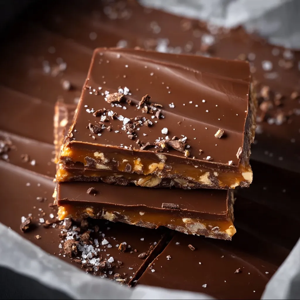 A chocolate bar with nuts on top.