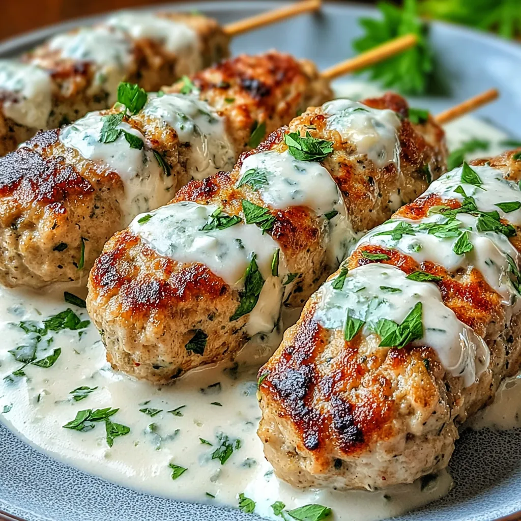 A plate of meatballs with sauce.