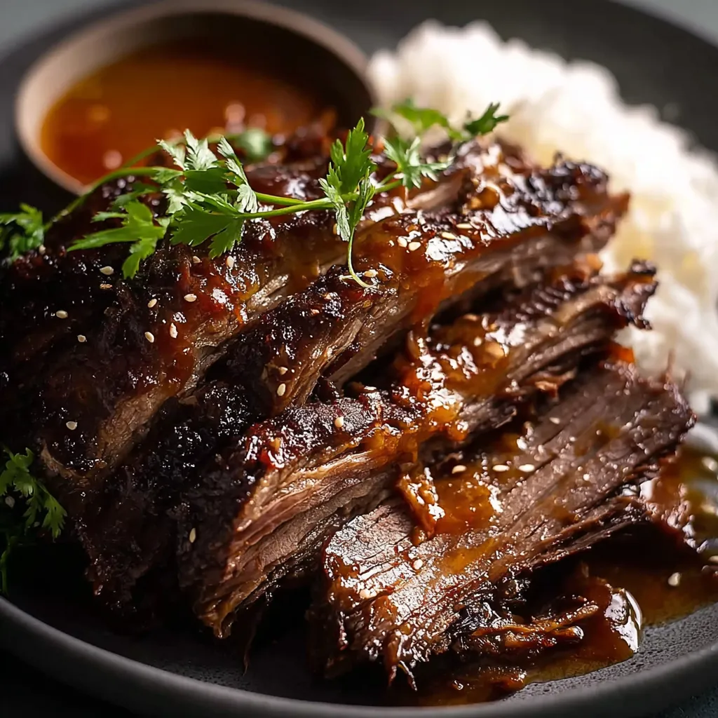 A plate of meat with rice and sauce.