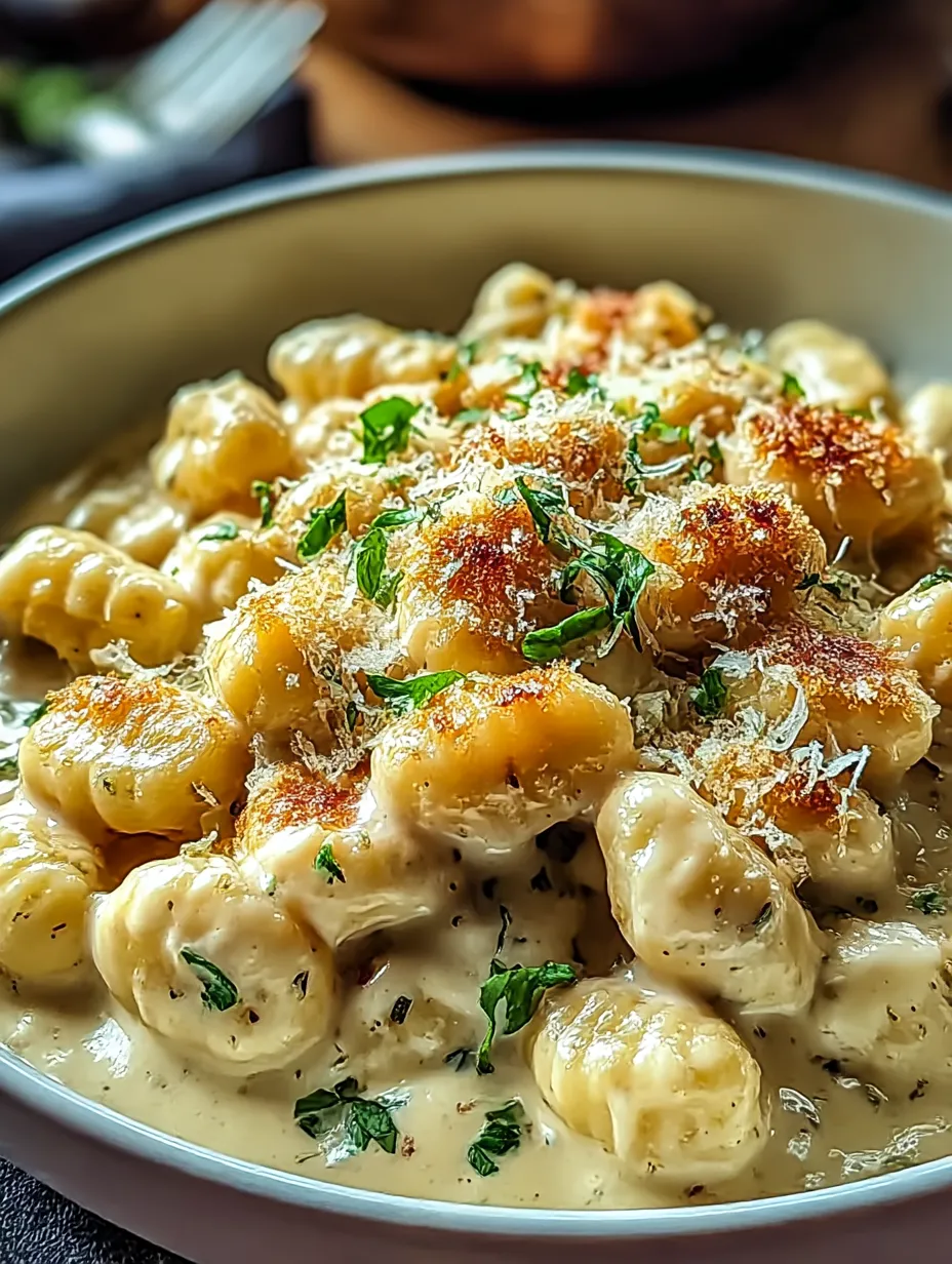 A bowl of pasta with cheese and herbs.