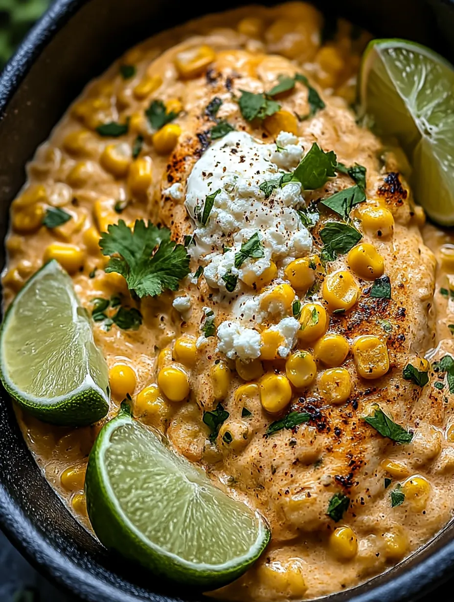 A bowl of food with corn and cheese.