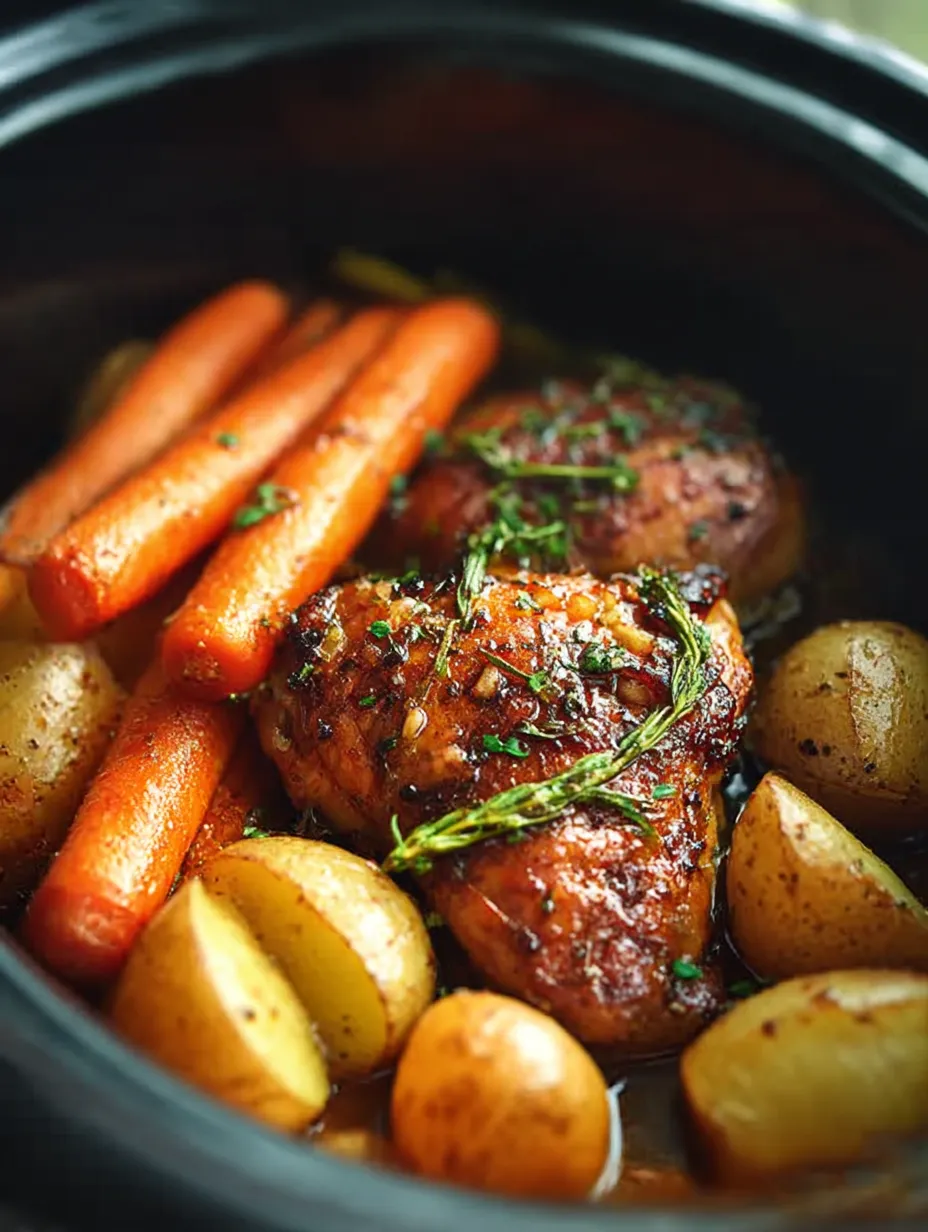 A bowl of food with carrots and potatoes.