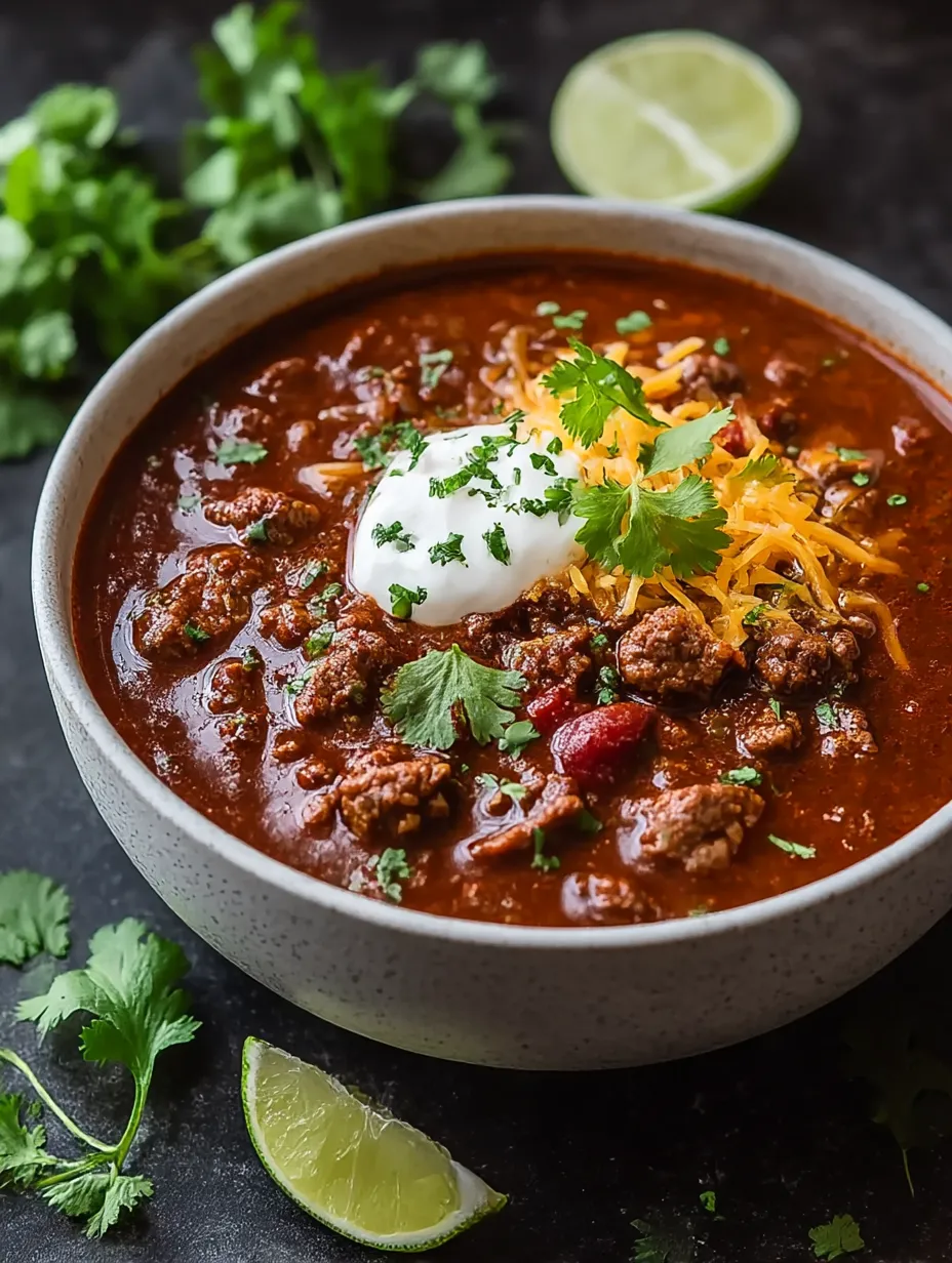 A bowl of chili with cheese on top.