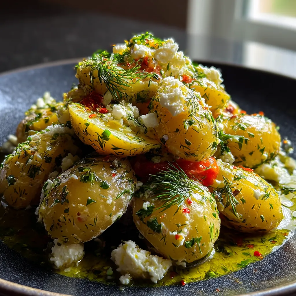 A plate of food with a white sauce on it.