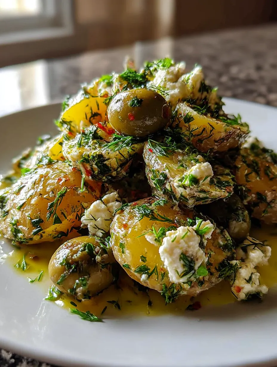 A plate of food with olives and cheese.