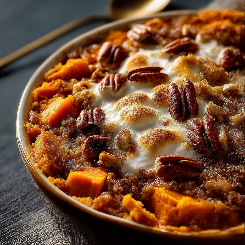 A bowl of food with a spoon in it.